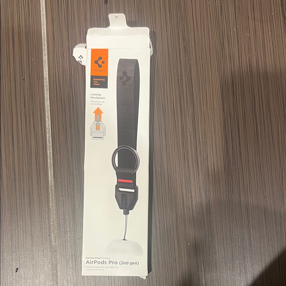 Spigen Black and Red Lanyard for AirPods Pro (2nd Gen)
